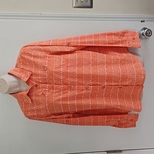 Patagonia Island Hopper Orange Shirt Size M